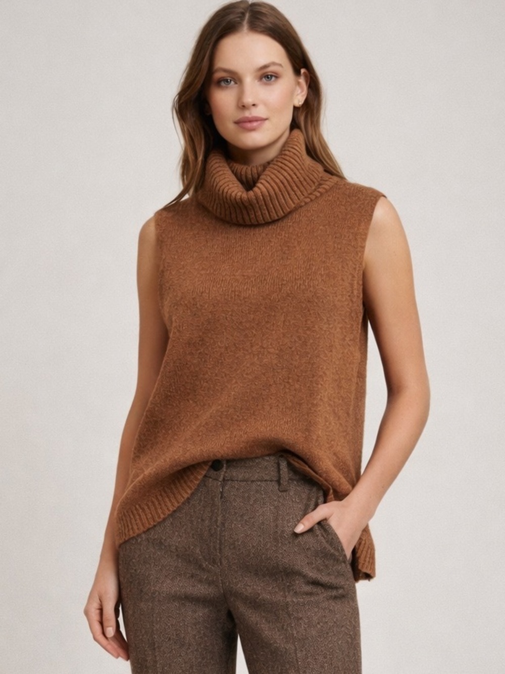 J. Crew Women's Cowl Neck Sweater in Tan